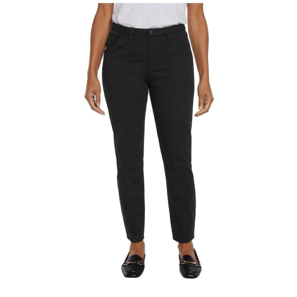 Banana Republic Ladies' High Rise Twill Pant, Black, Size 8. Z